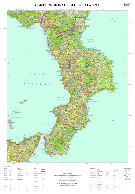 Anteprima carta regionale della Calabria