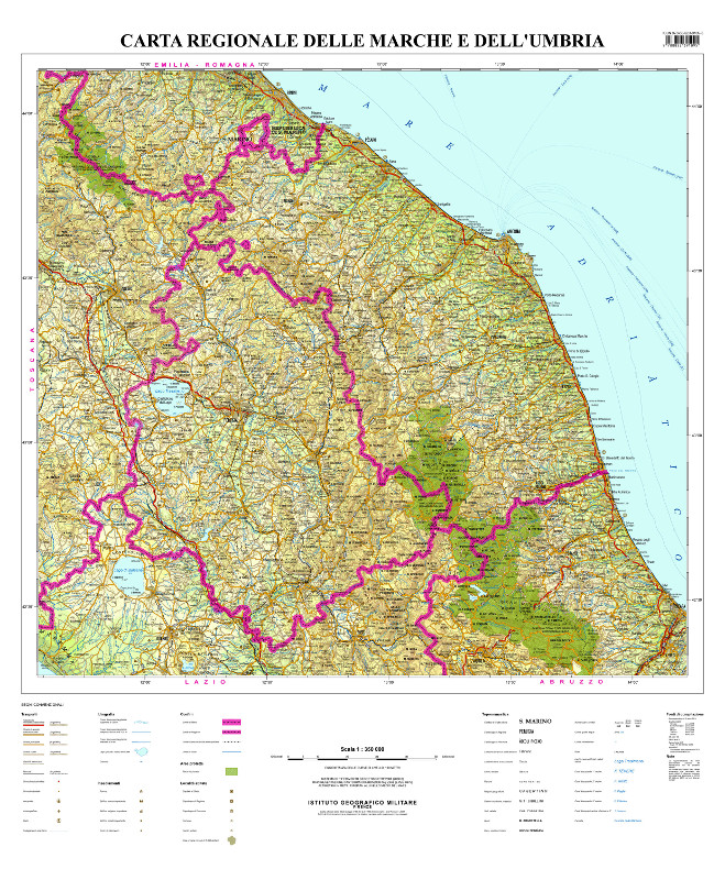 Carta regionale MARCHE - UMBRIA 