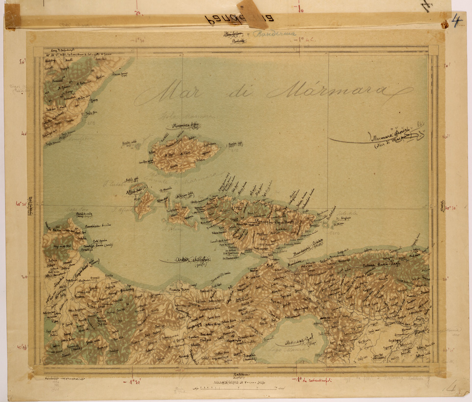 (N:26632) ASIA MINORE AL 200.000 - BANDERMA (SE000196) Carte e stampe antiche: riproduzione a colori su carta (formato A1)