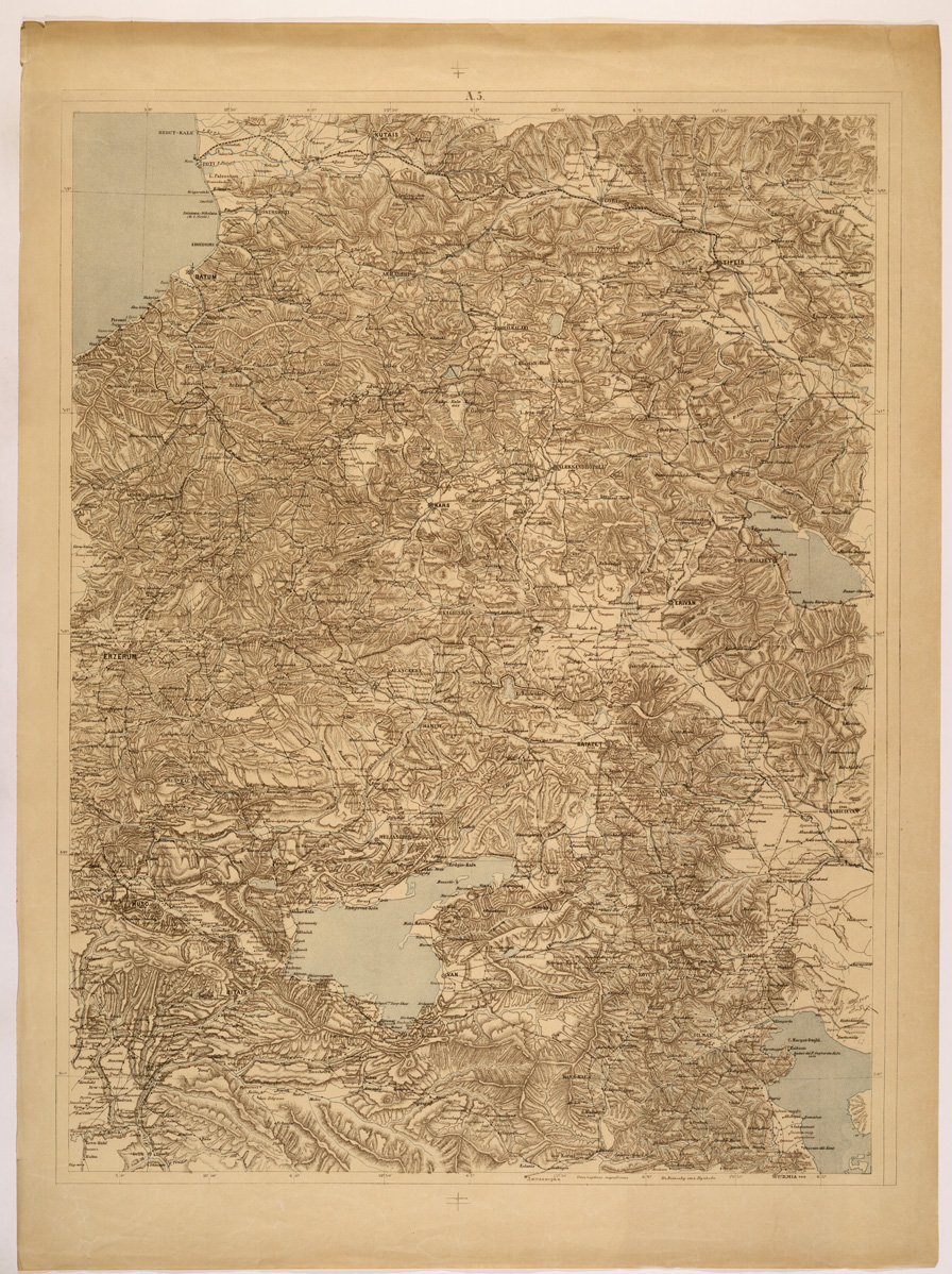 (N:26527) CARTA DELL'ASIA MINORE ORIENTALE - FOGLIO A5 (SE000281) Carte e stampe antiche: riproduzione a colori su carta (formato A1)