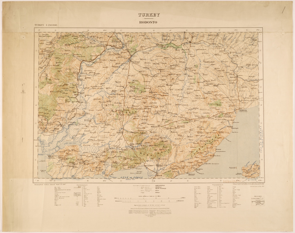 (N:26662) TURKEY - RODOSTO (SE000413) Carte e stampe antiche: riproduzione a colori su carta (formato A1)