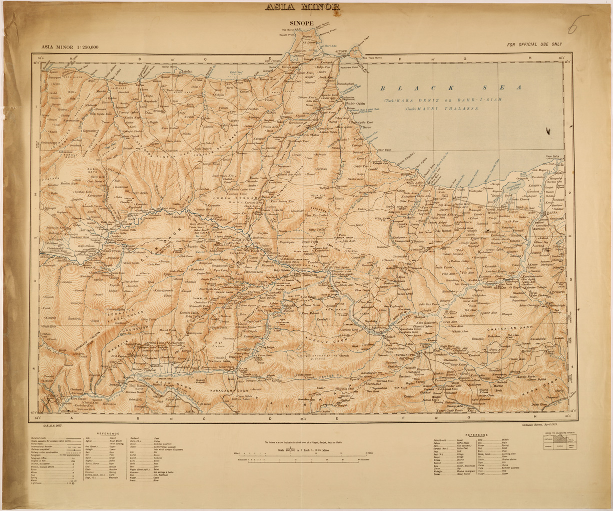 (N:26667) ASIA MINOR - SINOPE (SE000418) Carte e stampe antiche: riproduzione a colori su carta (formato A1)