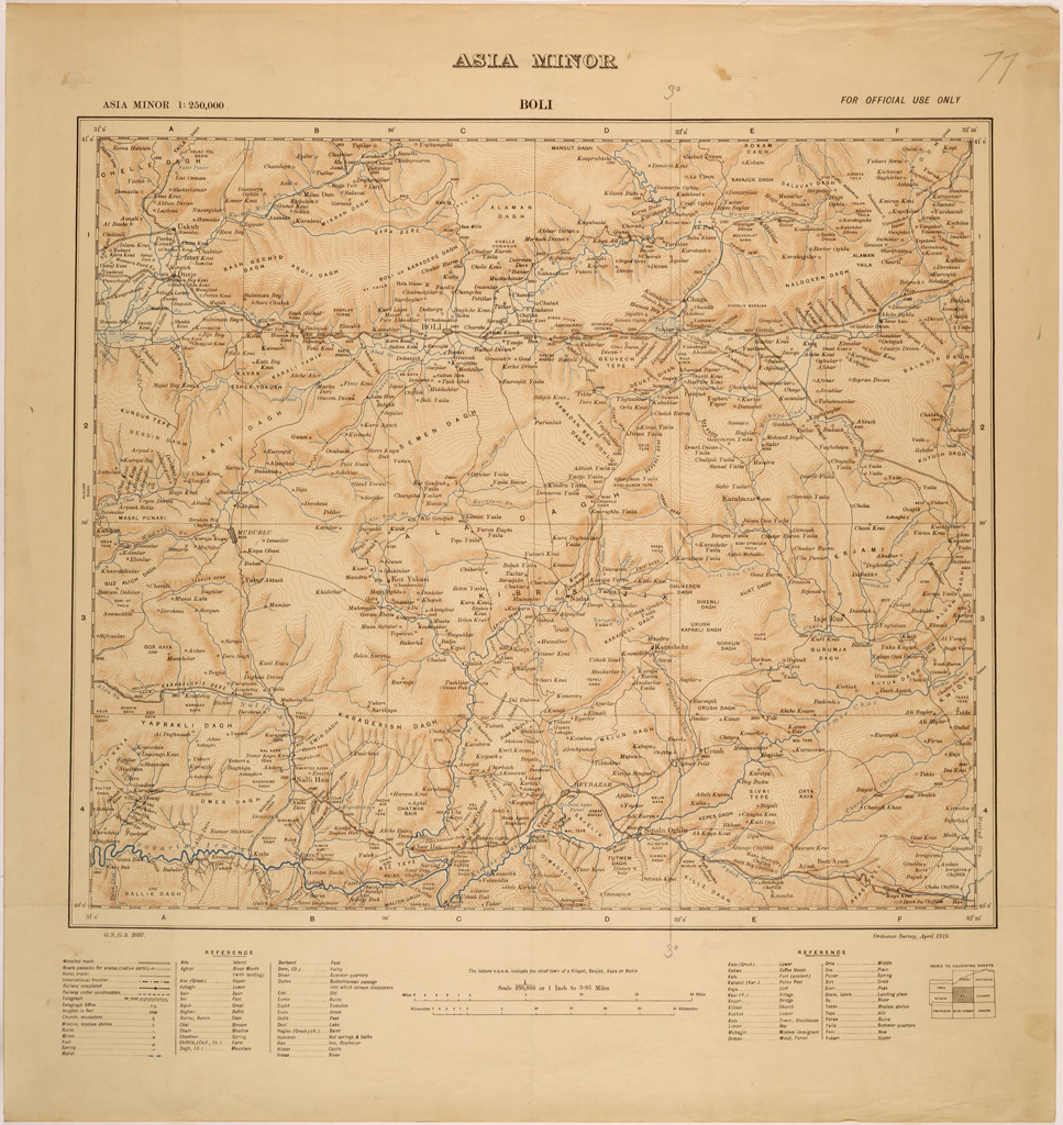 (N:26671) ASIA MINOR - BOLI (SE000422) Carte e stampe antiche: riproduzione a colori su carta (formato A1)
