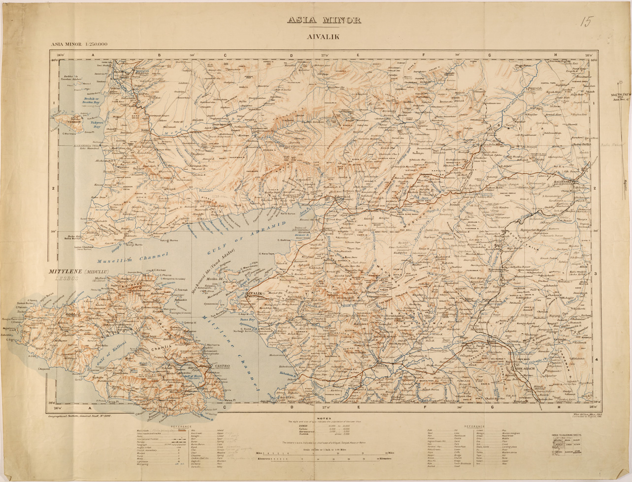 (N:26674) ASIA MINOR - AIVALIK (SE000425) Carte e stampe antiche: riproduzione a colori su carta (formato A1)
