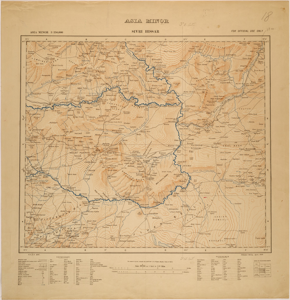 (N:26680) ASIA MINOR - SIVRI HISSAR (SE000428) Carte e stampe antiche: riproduzione a colori su carta (formato A1)