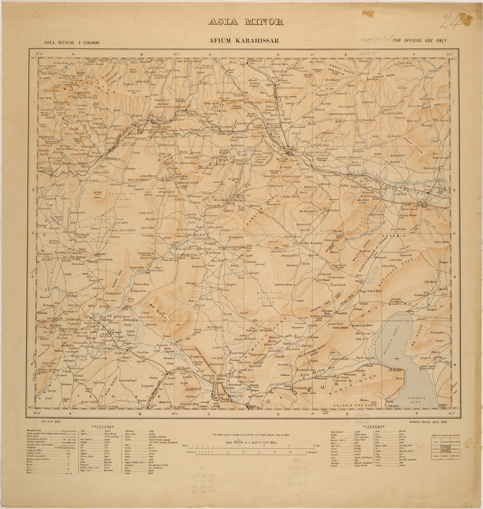 (N:26687) ASIA MINOR - AFIUM KARAHISSAR (SE000433) Carte e stampe antiche: riproduzione a colori su carta (formato A1)