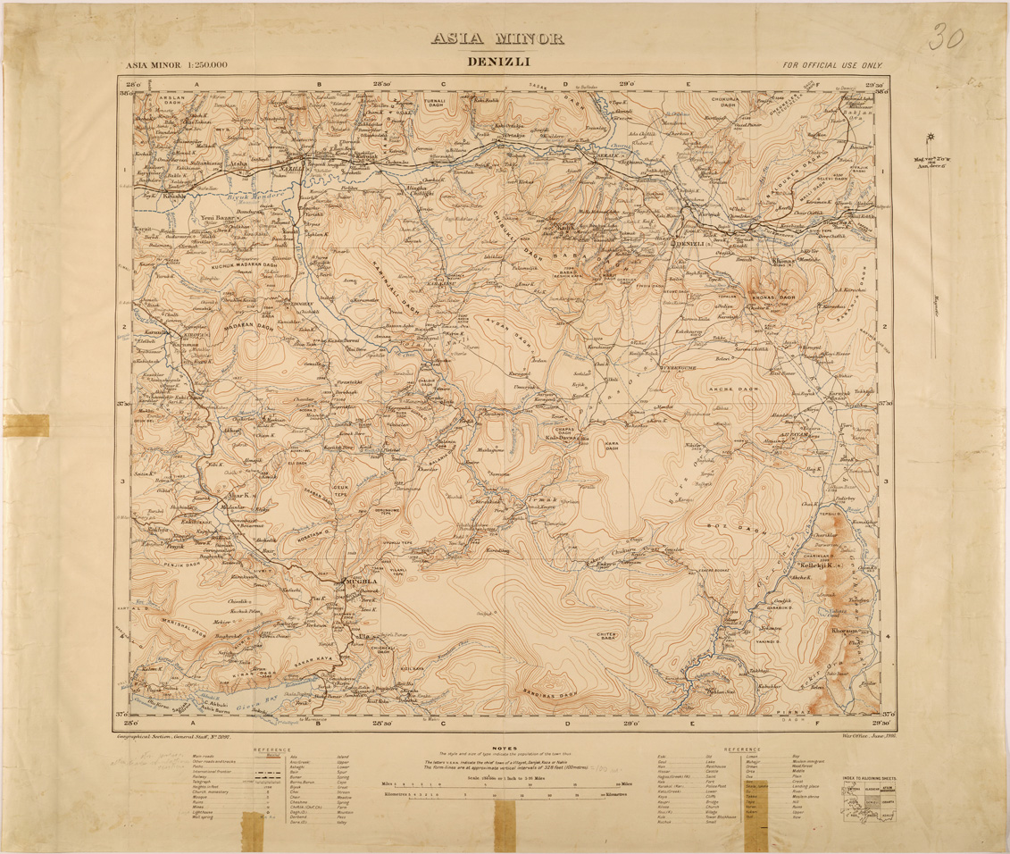 (N:26692) ASIA MINOR - DENIZLI (SE000438) Carte e stampe antiche: riproduzione a colori su carta (formato A1)