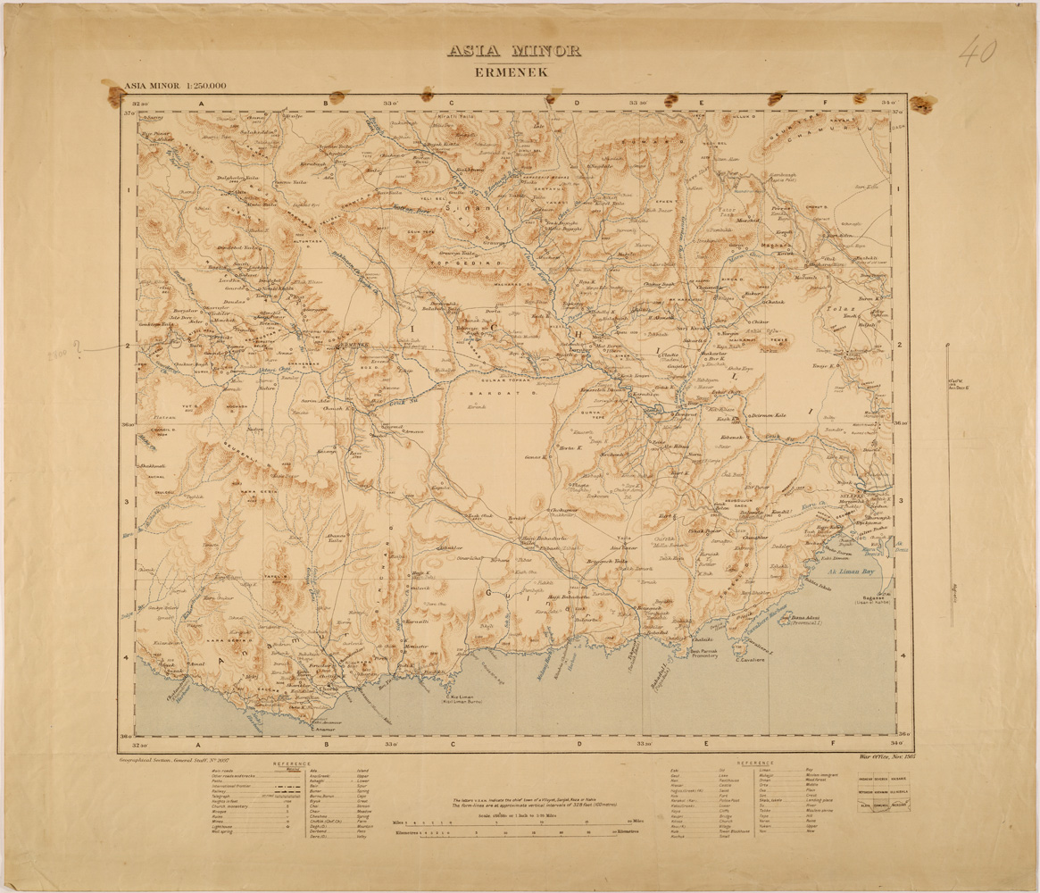 (N:26701) ASIA MINOR - ERMENEK (SE000447) Carte e stampe antiche: riproduzione a colori su carta (formato A1)