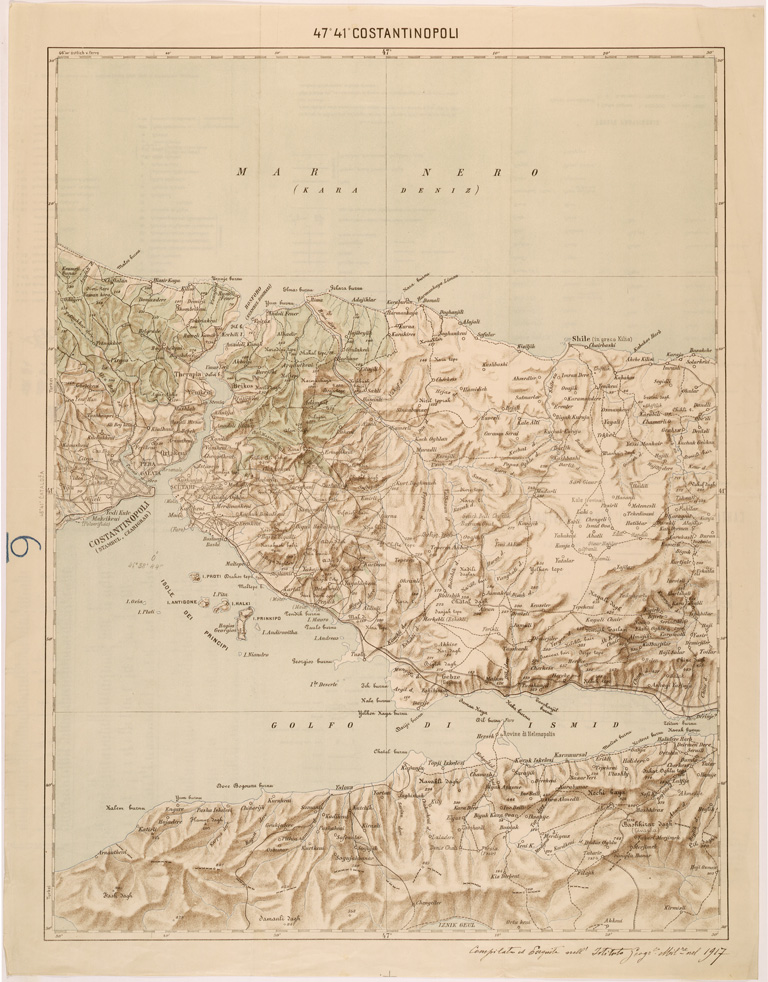 (N:26766) 47 41 COSTANTINOPOLI (SE000514) Carte e stampe antiche: riproduzione a colori su carta (formato A1)