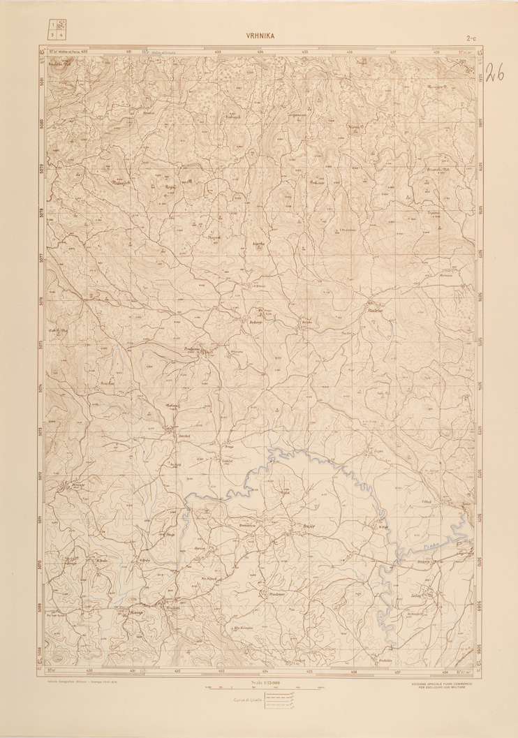 (N:26910) JUGOSLAVIA AL 25.000 - 1 EDIZIONE - VRHNIKA - 2C (SE000761) Carte e stampe antiche: riproduzione a colori su carta (formato A1)