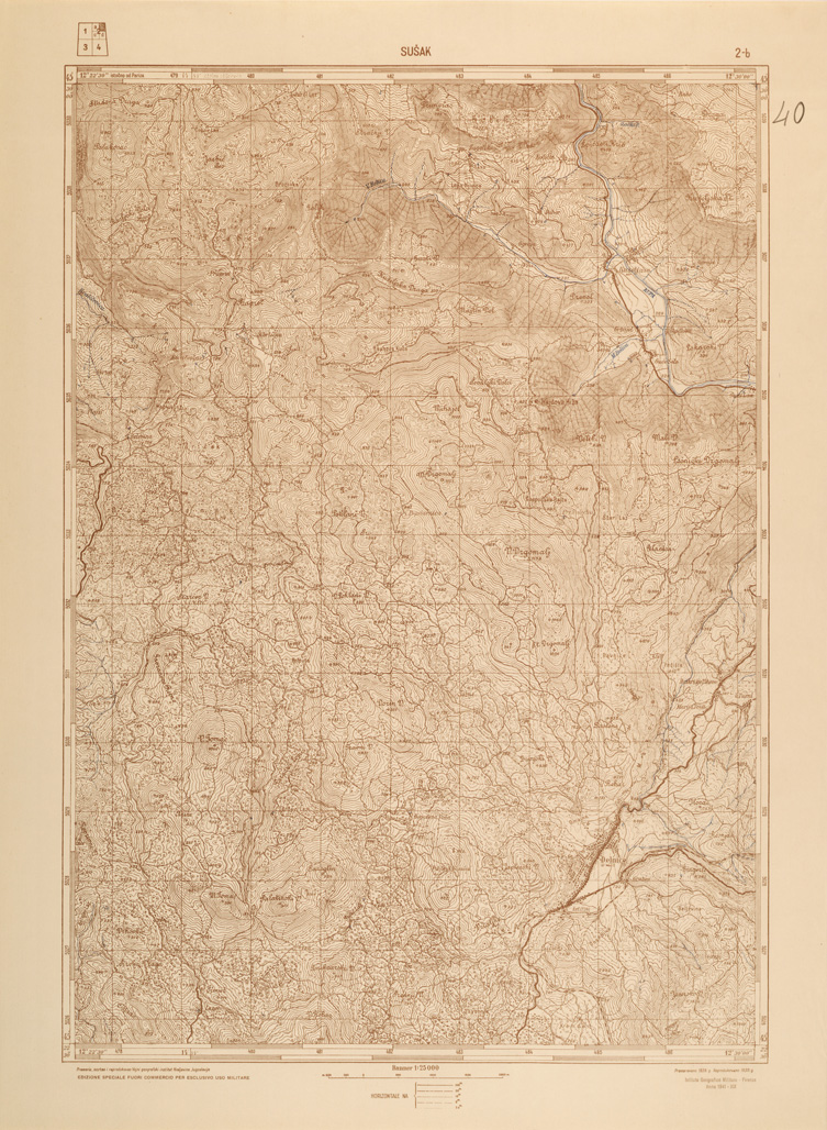 (N:26924) JUGOSLAVIA AL 25.000 - 1 EDIZIONE - SUSAK - 2B (SE000775) Carte e stampe antiche: riproduzione a colori su carta (formato A1)