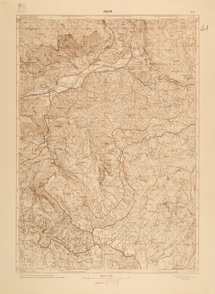 (N:26925) JUGOSLAVIA AL 25.000 - 1 EDIZIONE - OGULIN - 1A (SE000776) Carte e stampe antiche: riproduzione a colori su carta (formato A1)
