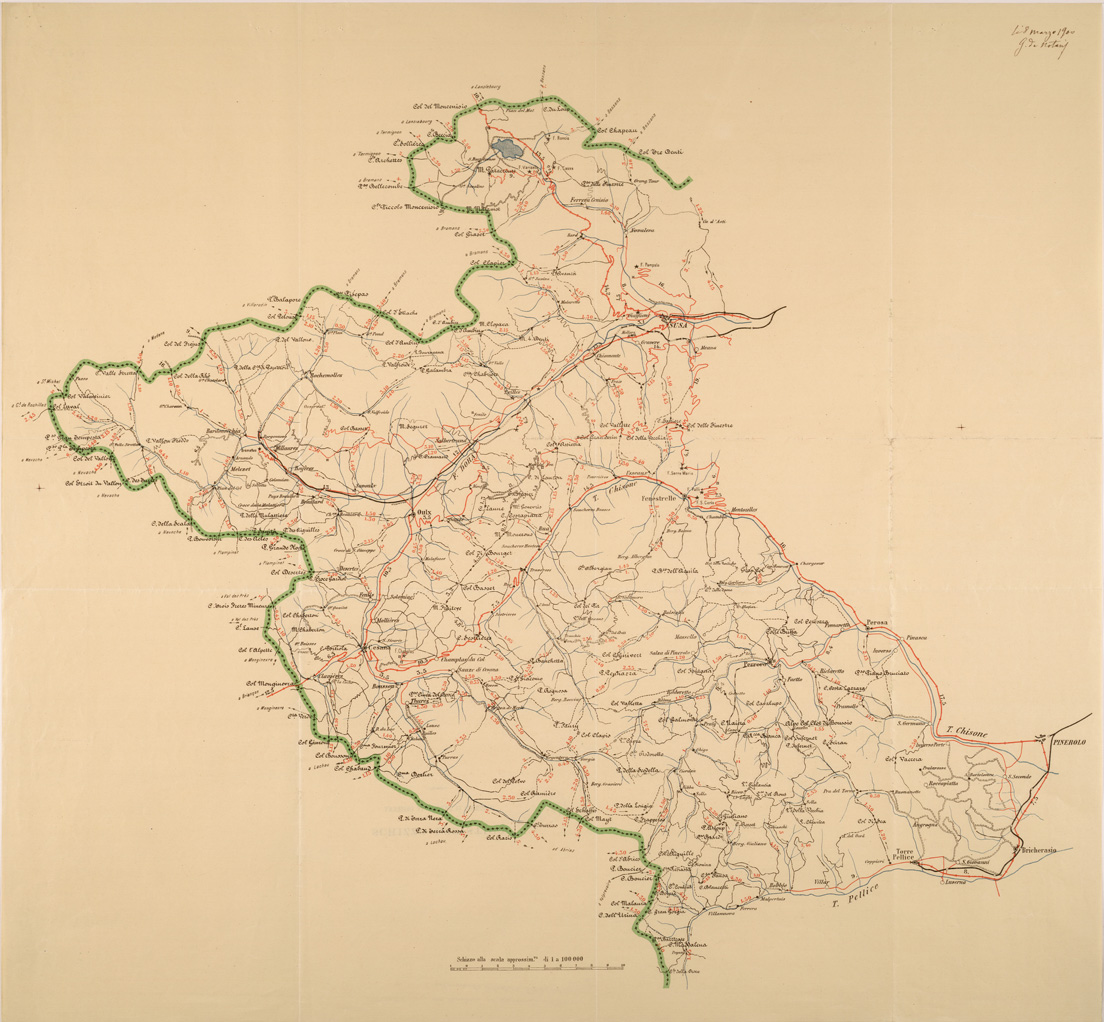 (N:27061) CARTA LOGISTICA - ALLEGATO (SE000918) Carte e stampe antiche: riproduzione a colori su carta (formato A1)