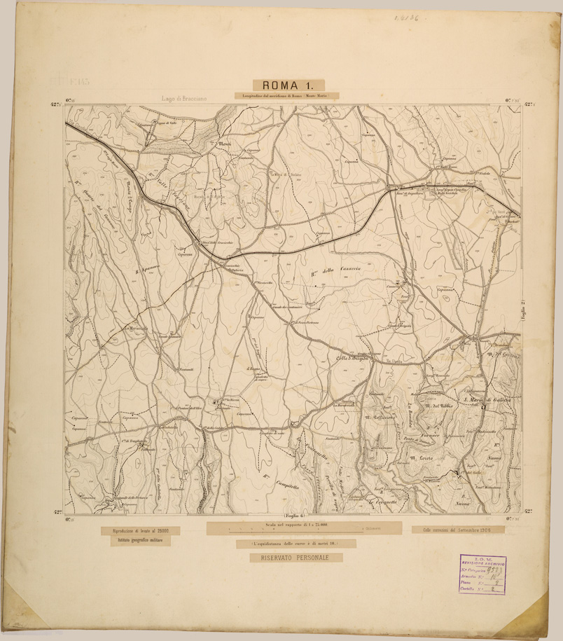 (N:27821) ROMA 1. (SE001624) Carte e stampe antiche: riproduzione a colori su carta (formato A1)