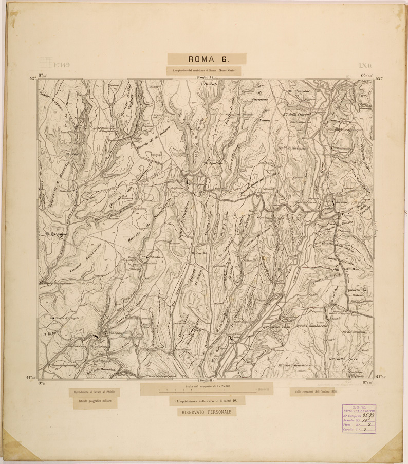 (N:27826) ROMA 6. (SE001629) Carte e stampe antiche: riproduzione a colori su carta (formato A1)