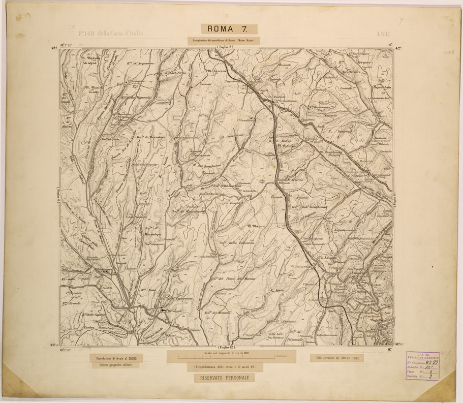 (N:27827) ROMA 7. (SE001630) Carte e stampe antiche: riproduzione a colori su carta (formato A1)