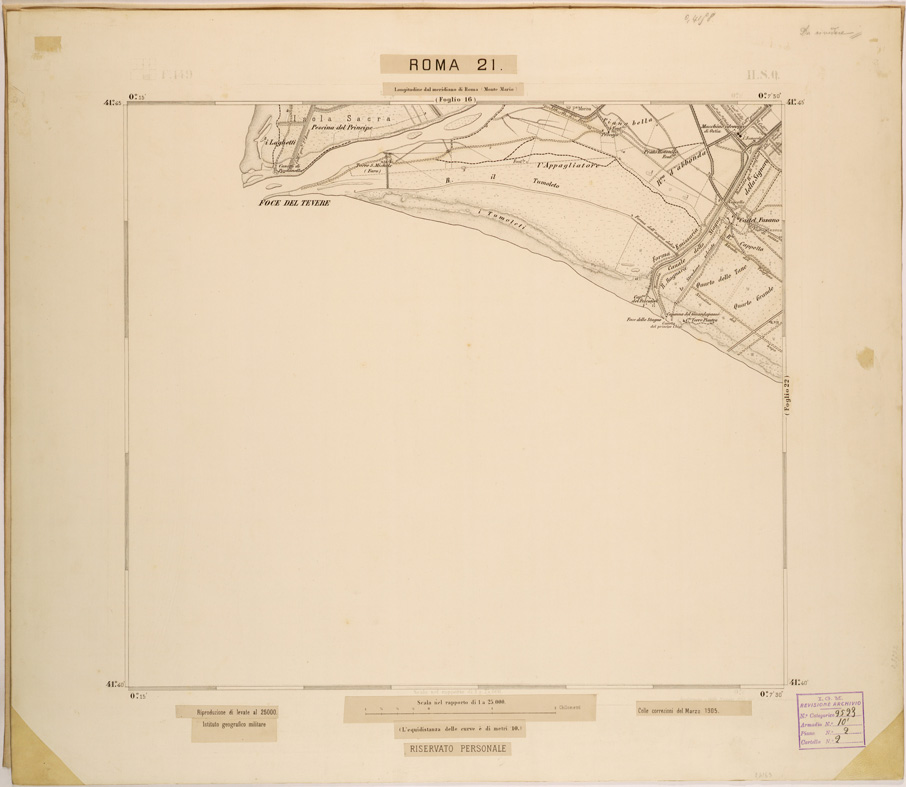 (N:27901) ROMA 21. (SE001644) Carte e stampe antiche: riproduzione a colori su carta (formato A1)