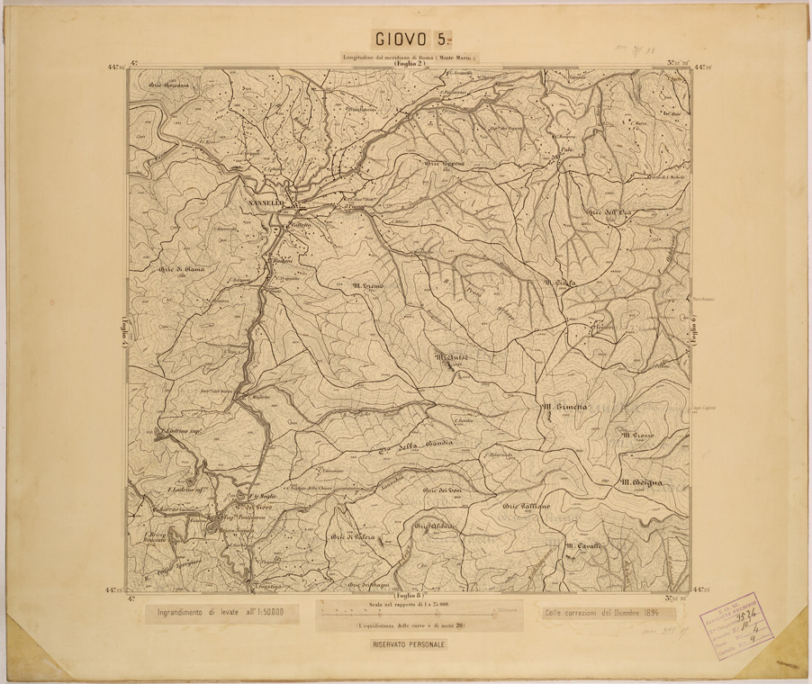 (N:27984) GIOVO 5. (SE001736) Carte e stampe antiche: riproduzione a colori su carta (formato A1)