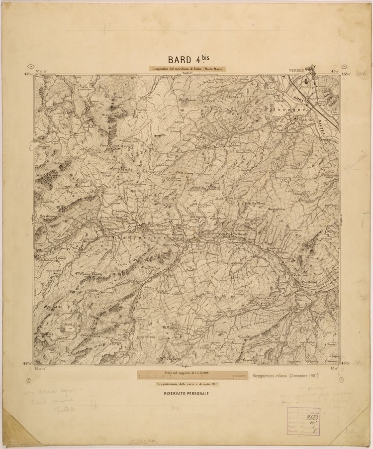 (N:27992) BARD 4 BIS. (SE001744) Carte e stampe antiche: riproduzione a colori su carta (formato A1)