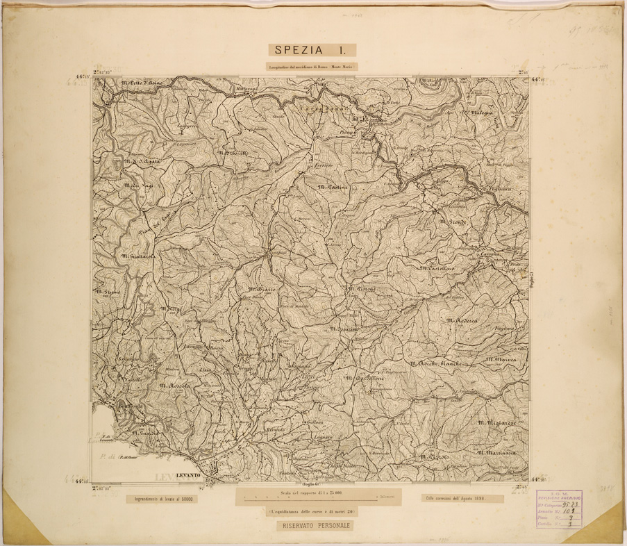 (N:27998) SPEZIA 1. (SE001750) Carte e stampe antiche: riproduzione a colori su carta (formato A1)