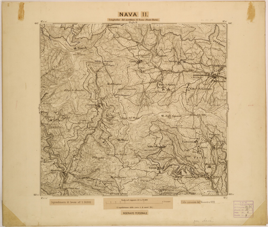 (N:28034) NAVA 11 (SE001786) Carte e stampe antiche: riproduzione a colori su carta (formato A1)