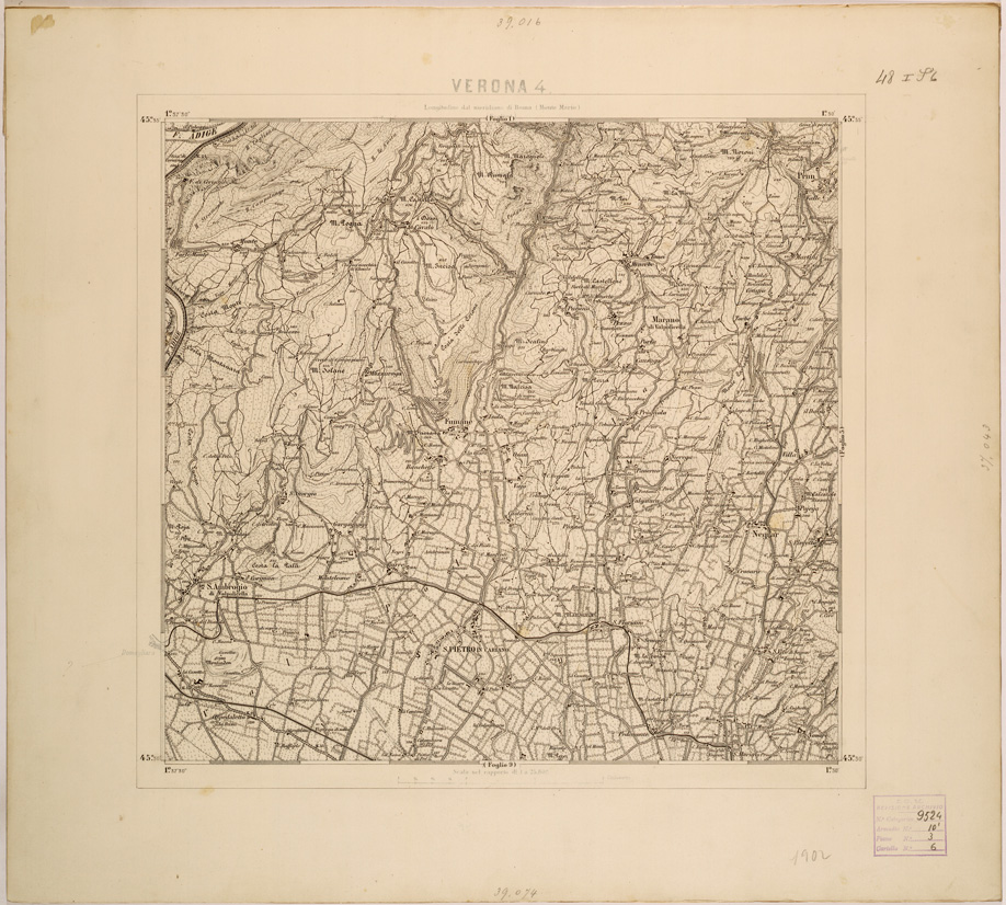 (N:28051) VERONA 4 (SE001803) Carte e stampe antiche: riproduzione a colori su carta (formato A1)