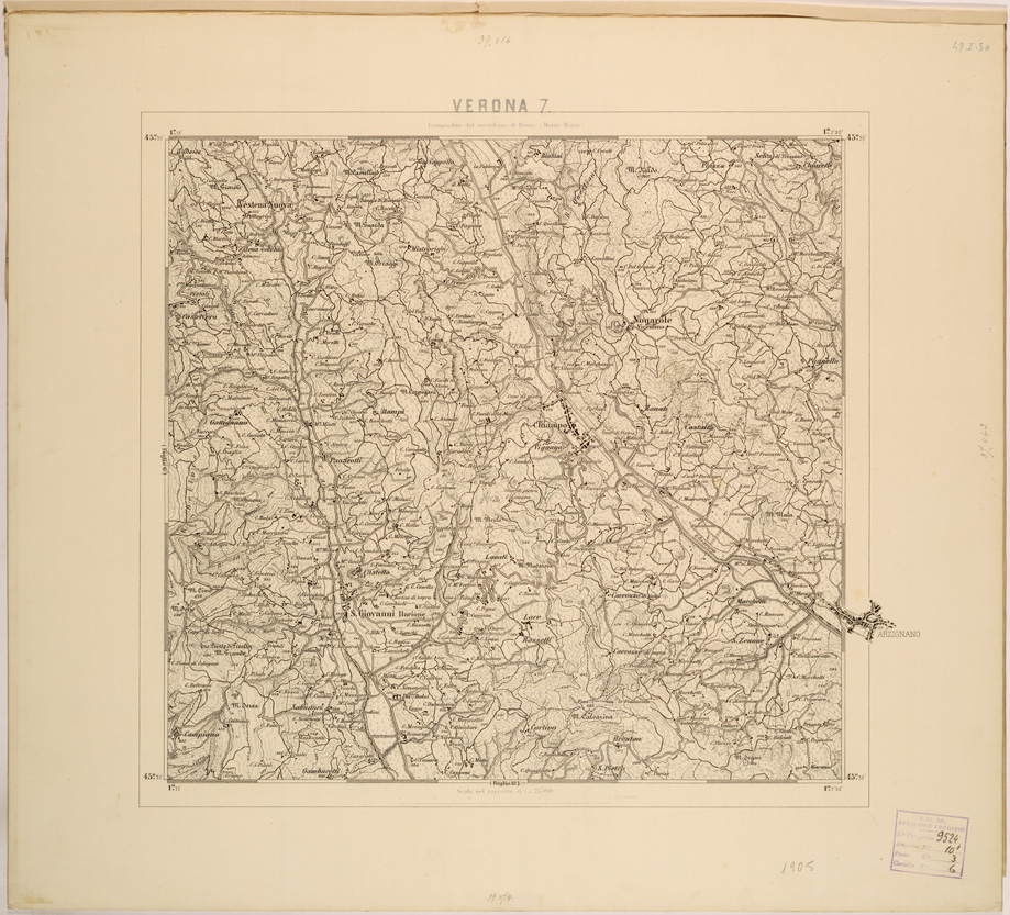 (N:28054) VERONA 7 (SE001806) Carte e stampe antiche: riproduzione a colori su carta (formato A1)