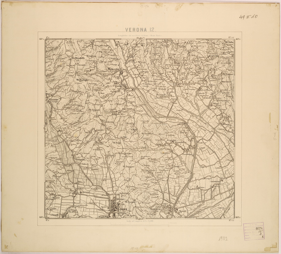 (N:28057) VERONA 12 (SE001809) Carte e stampe antiche: riproduzione a colori su carta (formato A1)