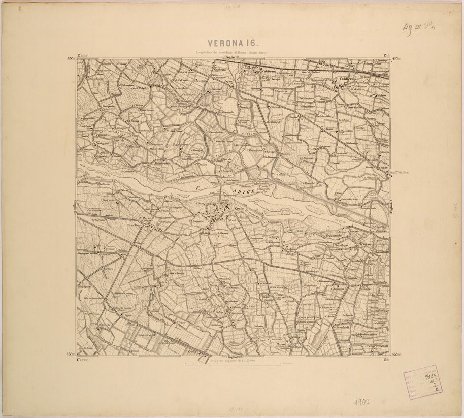 (N:28059) VERONA 16 (SE001811) Carte e stampe antiche: riproduzione a colori su carta (formato A1)