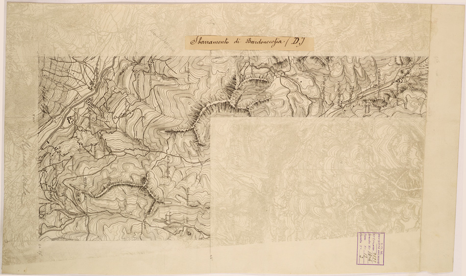 (N:28076) BARDONECCHIA - SPEZZONE D. (SE001828) Carte e stampe antiche: riproduzione a colori su carta (formato A1)