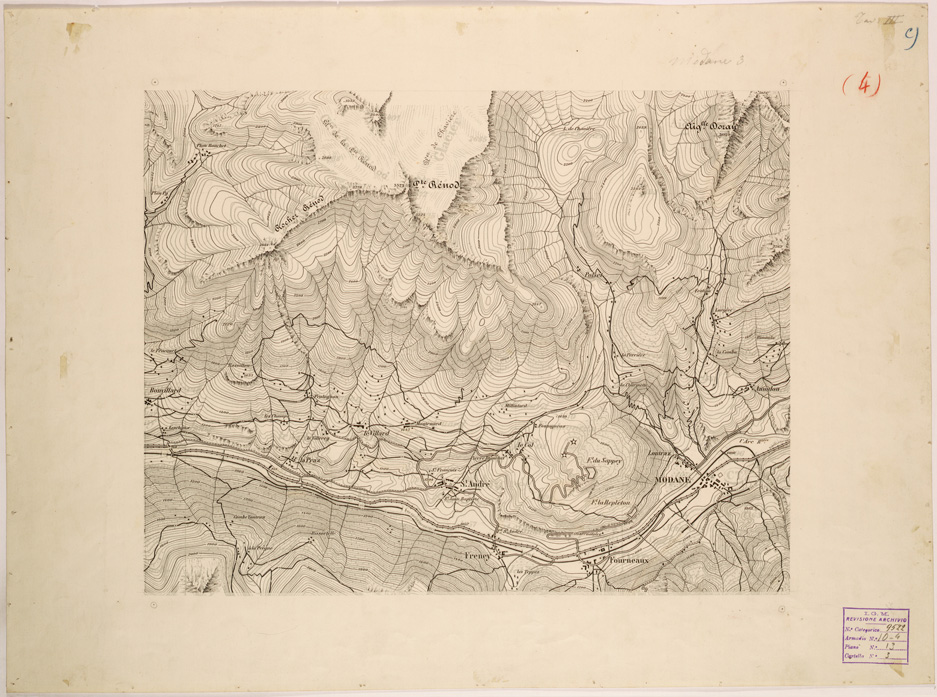 (N:28086) MODANE - C. (SE001838) Carte e stampe antiche: riproduzione a colori su carta (formato A1)