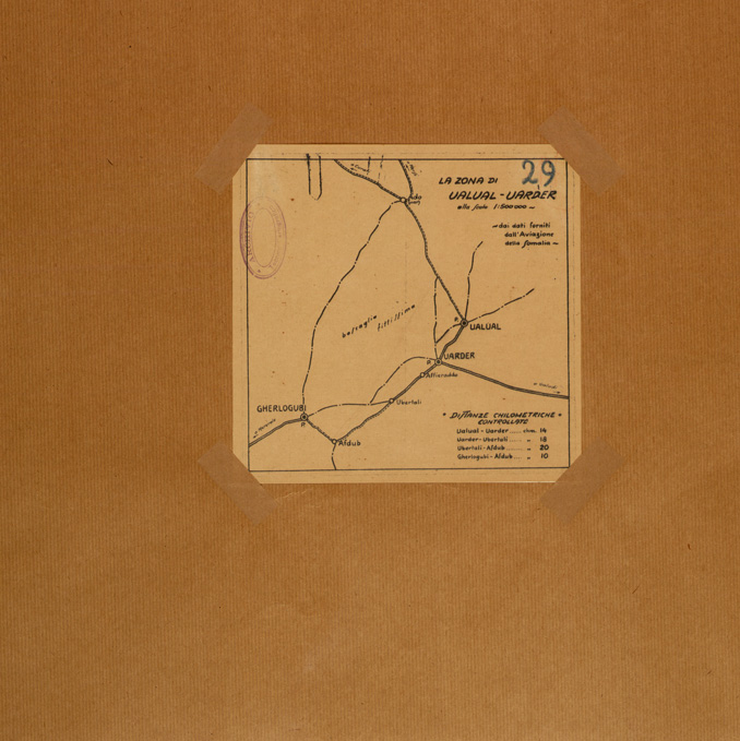(N:28268) LA ZONA DI UALUAL UAEDER (SE002106) Carte e stampe antiche: riproduzione a colori su carta (formato A1)