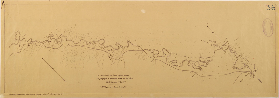 (N:28312) IL GANALE DORIA DA DOLO A GOGORU (SE002136) Carte e stampe antiche: riproduzione a colori su carta (formato A1)