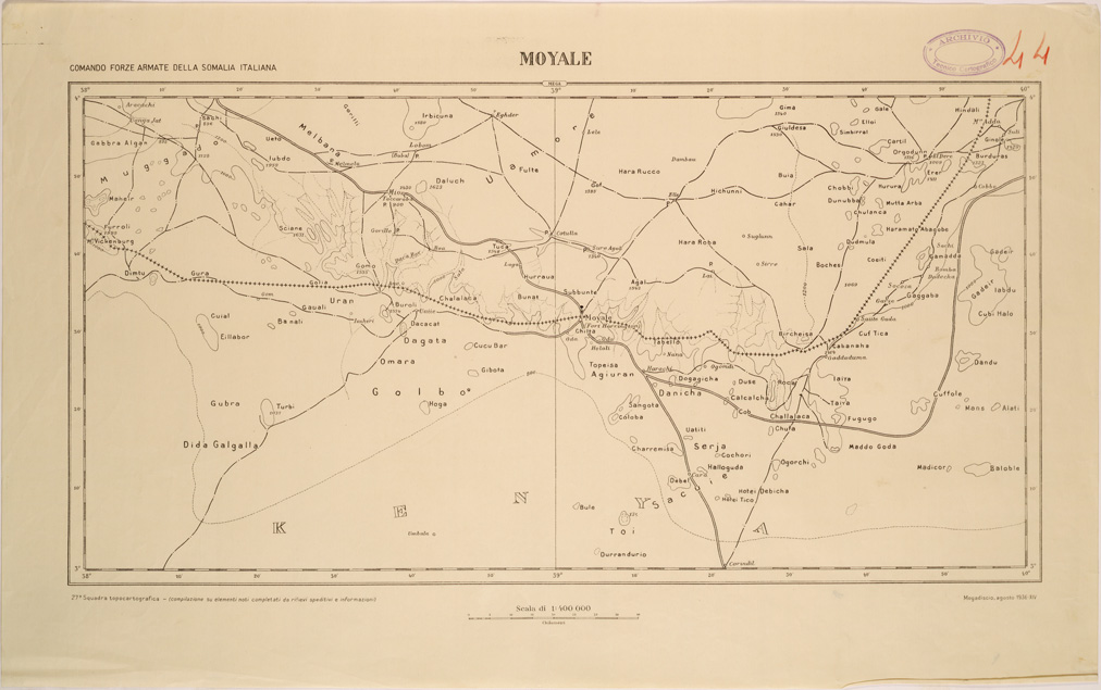 (N:28329) MOYALE (SE002147) Carte e stampe antiche: riproduzione a colori su carta (formato A1)
