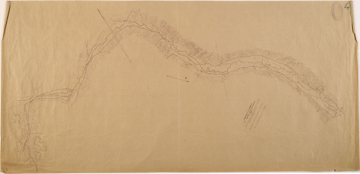 (N:28370) ITINERARIO UARANDAB DAGAHBUR (SE002160) Carte e stampe antiche: riproduzione a colori su carta (formato A1)