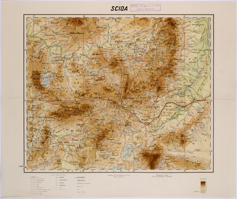 (N:28520) SCIOA. (SE002281) Carte e stampe antiche: riproduzione a colori su carta (formato A1)
