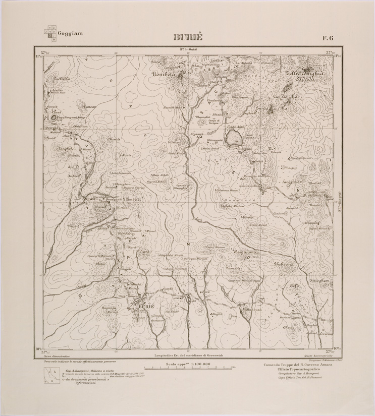 (N:28525) GOGGIAM FOGLIO 6 BURIE' (SE002286) Carte e stampe antiche: riproduzione a colori su carta (formato A1)
