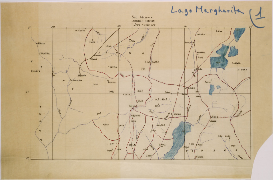 (N:28776) SUD ABISSINIA ( ARNOLD HODSON ) LUCIDO 1 (SE002473) Carte e stampe antiche: riproduzione a colori su carta (formato A1)