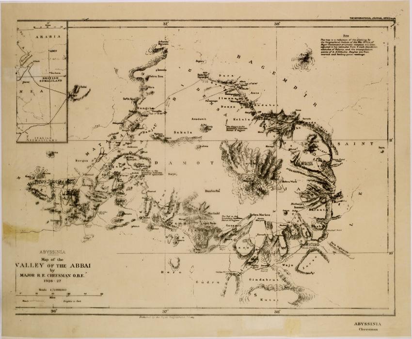 (N:28820) VALLEY OF THE ABBAI (CHEESMAN) (SE002486) Carte e stampe antiche: riproduzione a colori su carta (formato A1)