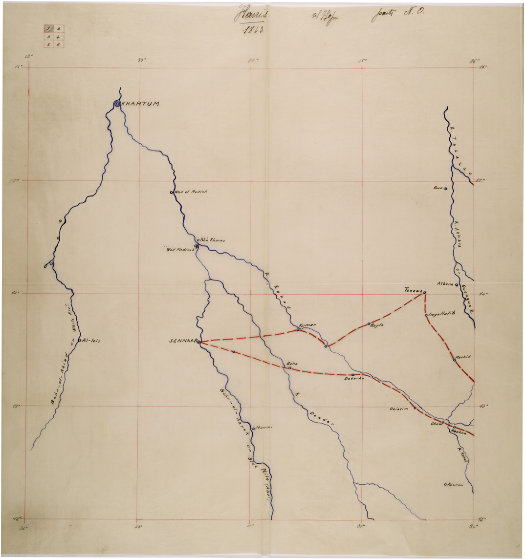 (N:28614) ETIOPIA - HARRIS LUCIDO 1 N.O. (SE002511) Carte e stampe antiche: riproduzione a colori su carta (formato A1)