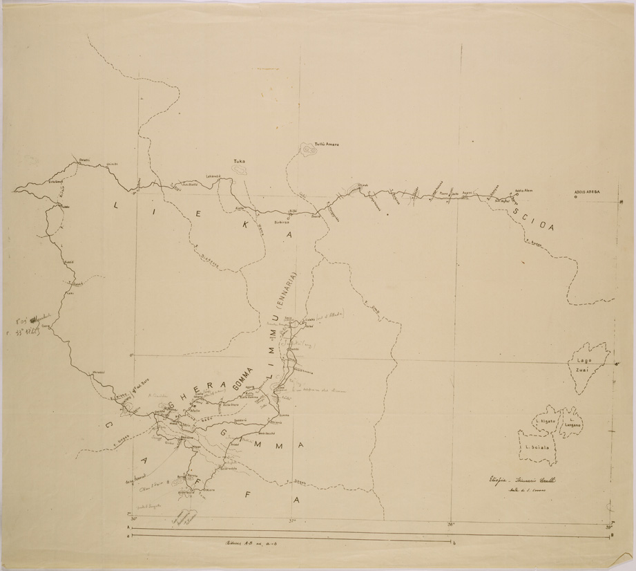 (N:28635) ITINERARI CERULLI. (SE002532) Carte e stampe antiche: riproduzione a colori su carta (formato A1)