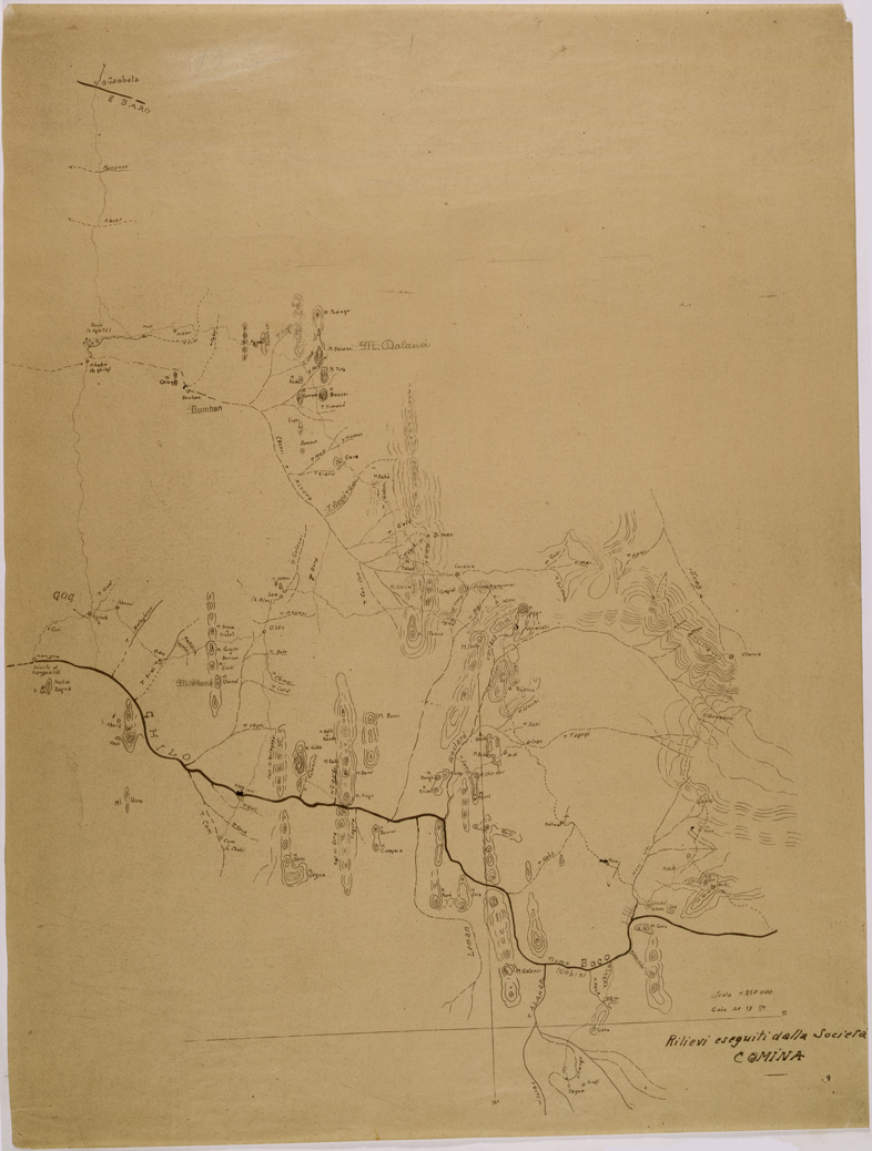 (N:28664) SUD DI GAMBELA. (SE002548) Carte e stampe antiche: riproduzione a colori su carta (formato A1)