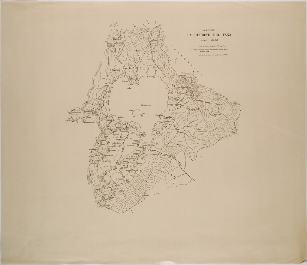 (N:28669) LA REGIONE DEL TANA. (SE002554) Carte e stampe antiche: riproduzione a colori su carta (formato A1)