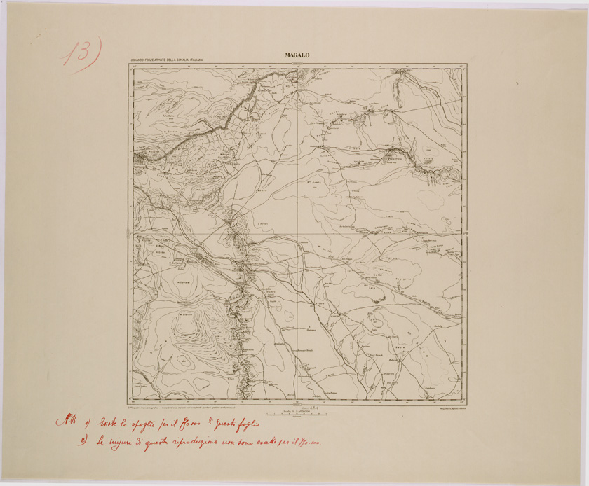 (N:28674) ETIOPIA - MAGALO. (SE002559) Carte e stampe antiche: riproduzione a colori su carta (formato A1)