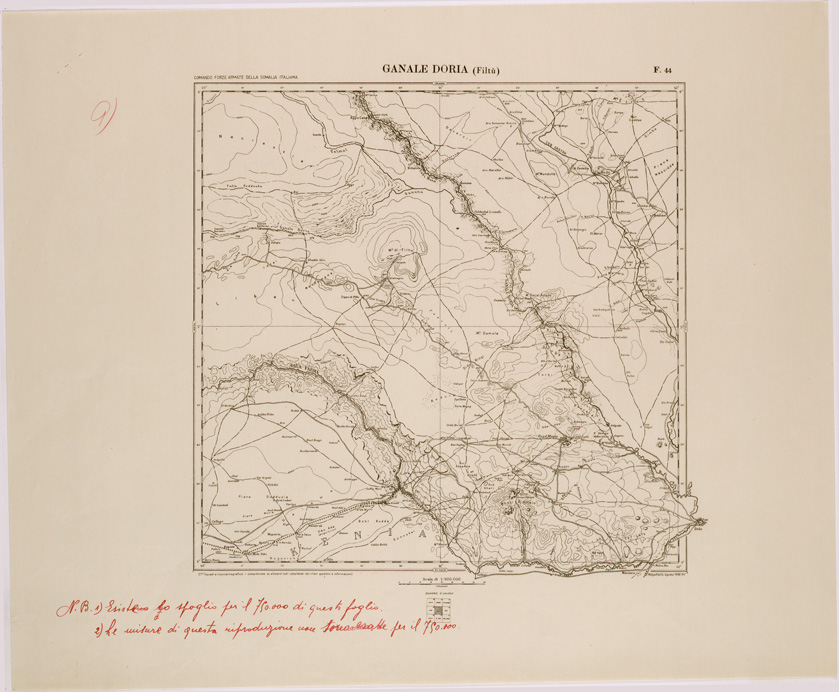 (N:28675) ETIOPIA - GANALE DORIA. (SE002560) Carte e stampe antiche: riproduzione a colori su carta (formato A1)