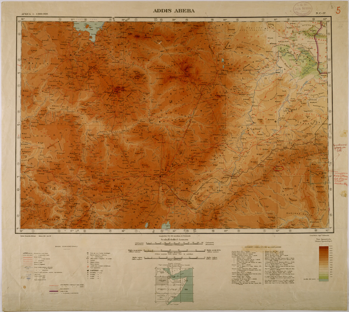 (N:28779) ADDIS ABEBA. (SE002625) Carte e stampe antiche: riproduzione a colori su carta (formato A1)