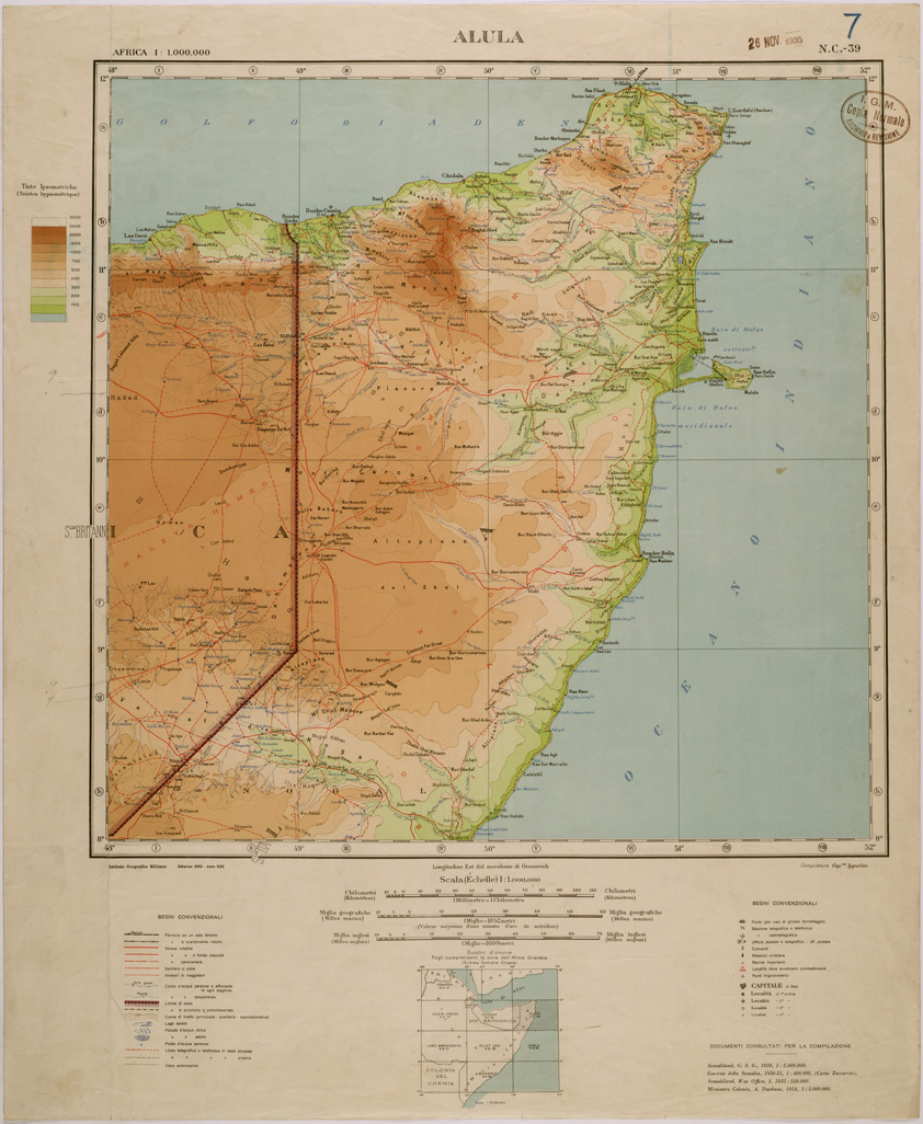 (N:28781) ALULA. (SE002627) Carte e stampe antiche: riproduzione a colori su carta (formato A1)