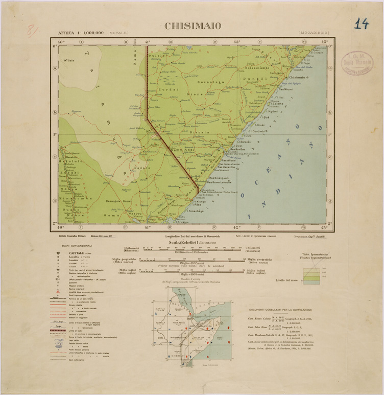 (N:28789) CHISIMAIO. (SE002635) Carte e stampe antiche: riproduzione a colori su carta (formato A1)
