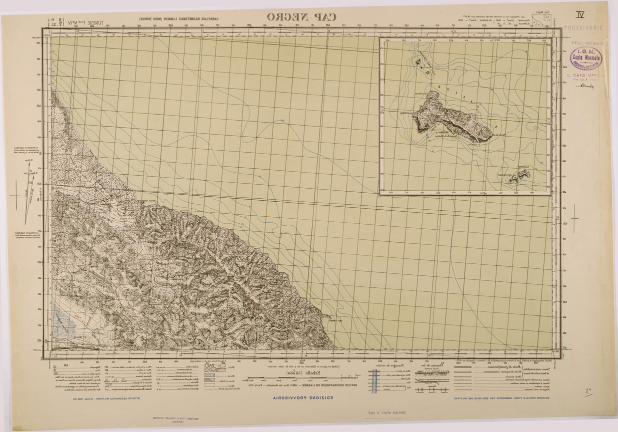 (N:28794) CAPO NEGRO. (SE002640) Carte e stampe antiche: riproduzione a colori su carta (formato A1)