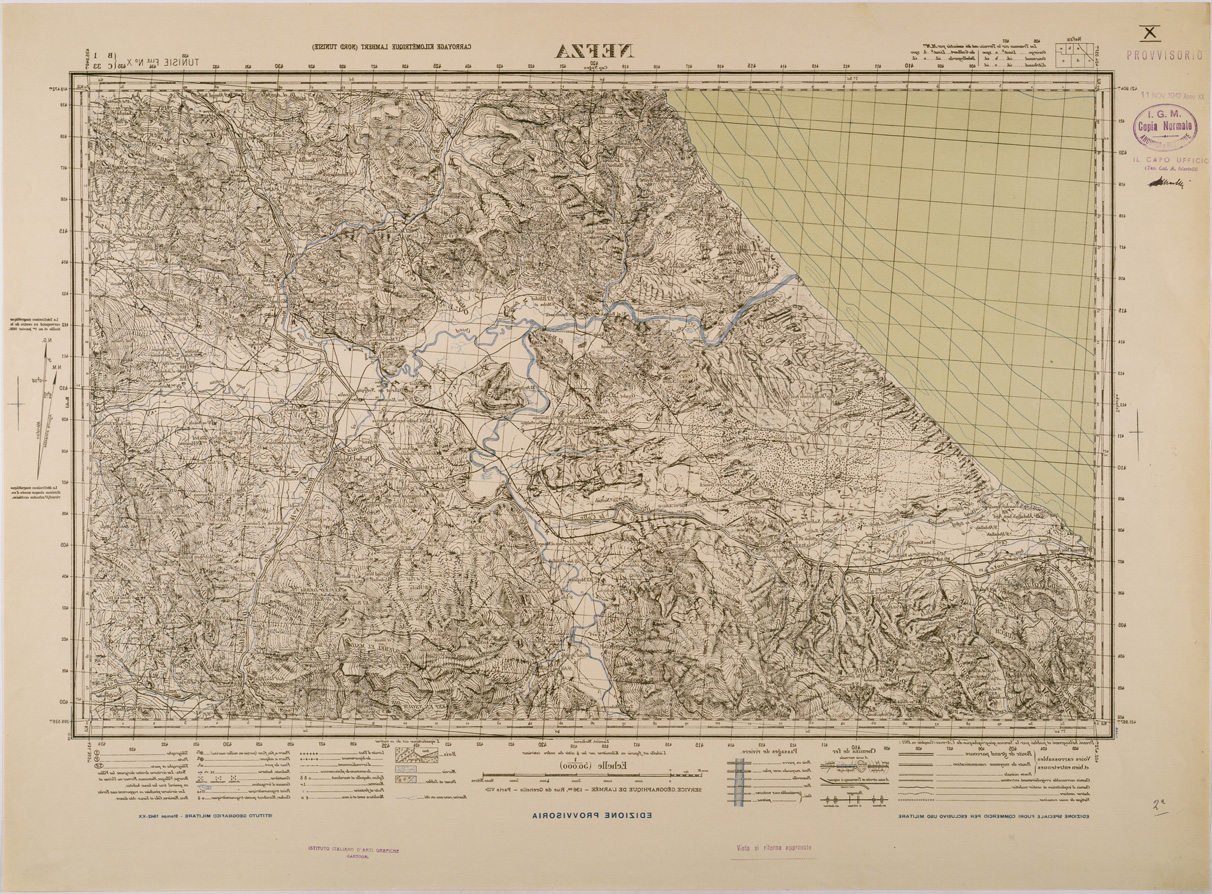(N:28807) NEFZA. (SE002646) Carte e stampe antiche: riproduzione a colori su carta (formato A1)
